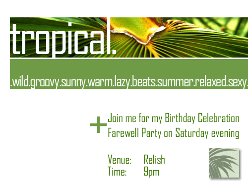 Print party flyer version 1