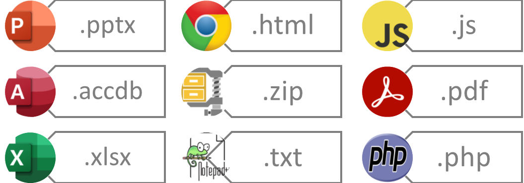 File Extensions and File Types: MP3, GIF, JPG, DOCX, XLSX, EXE