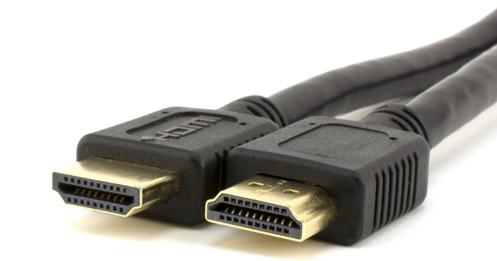 High Definition Multimedia Interface ("HDMI") cable.